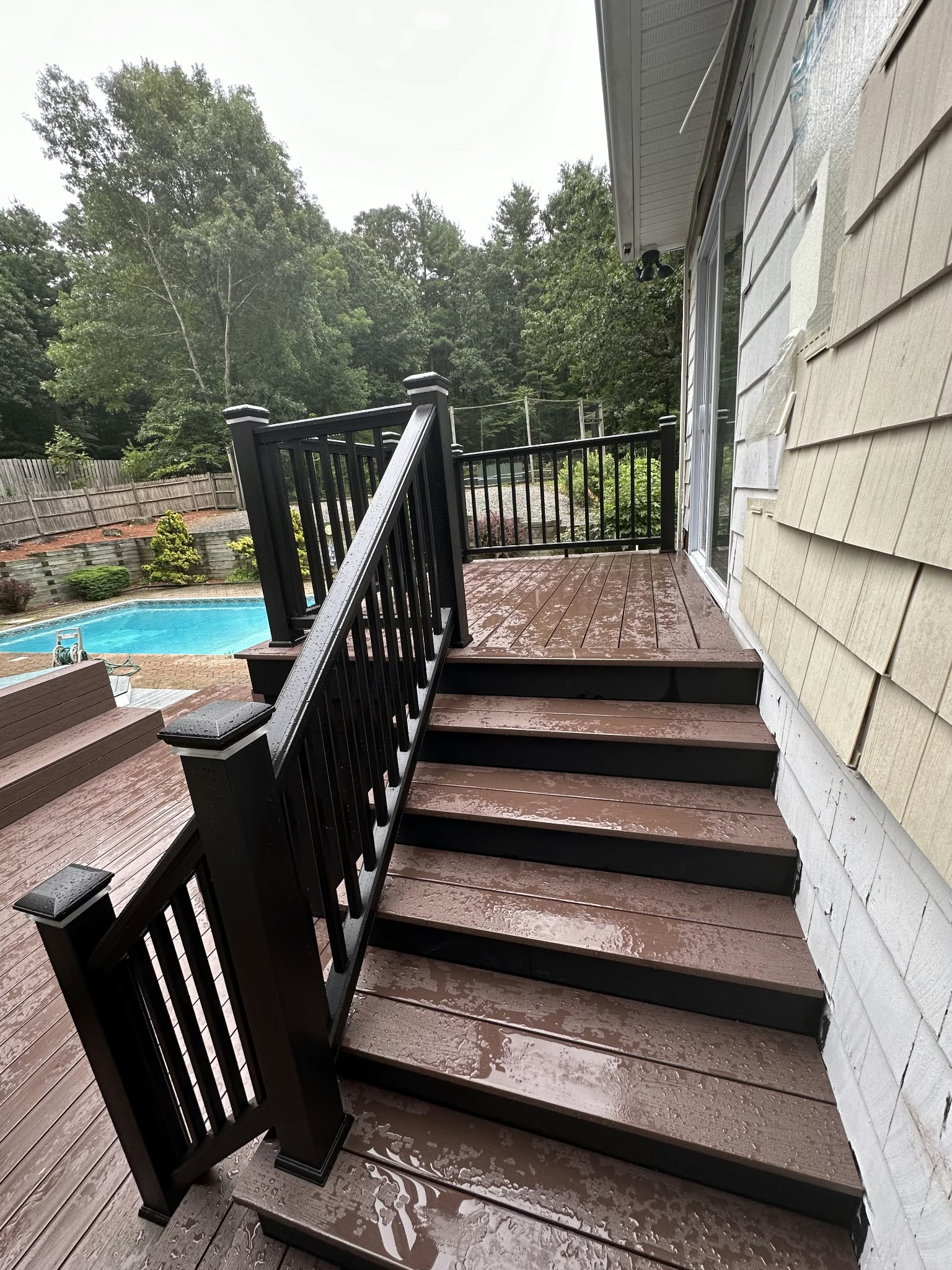 Deck Stairs and Railing